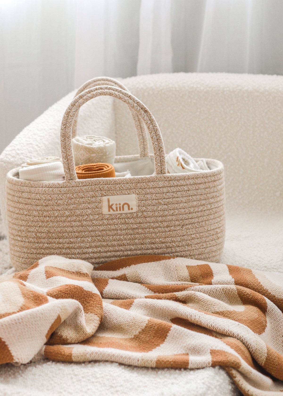 Cotton Rope Nappy Caddy