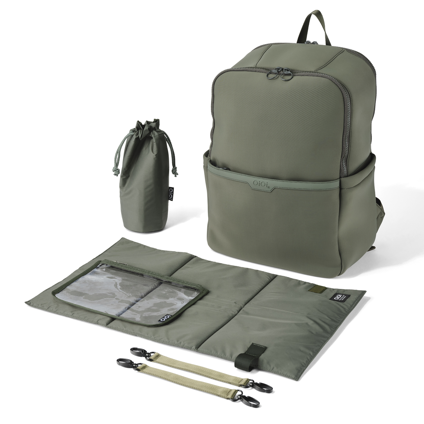 Multitasker Nappy Backpack, Sage Neoprene