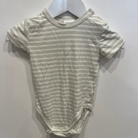 Kynd Baby green stripe romper, size 3-6m