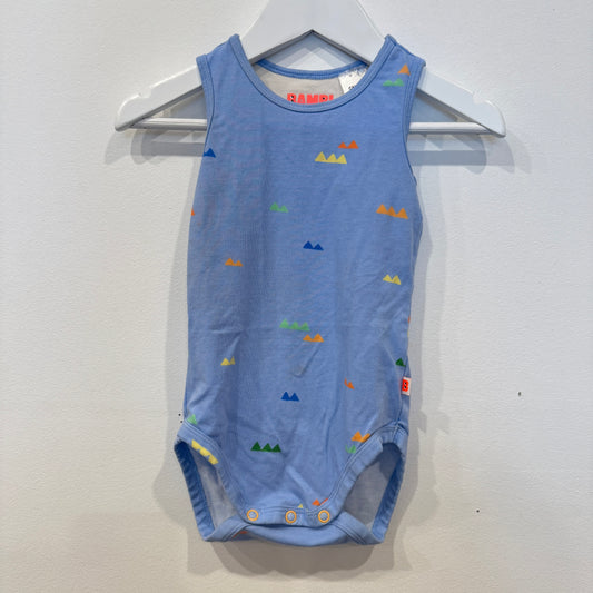 BAMBI MINI blue bodysuit, 12-18m
