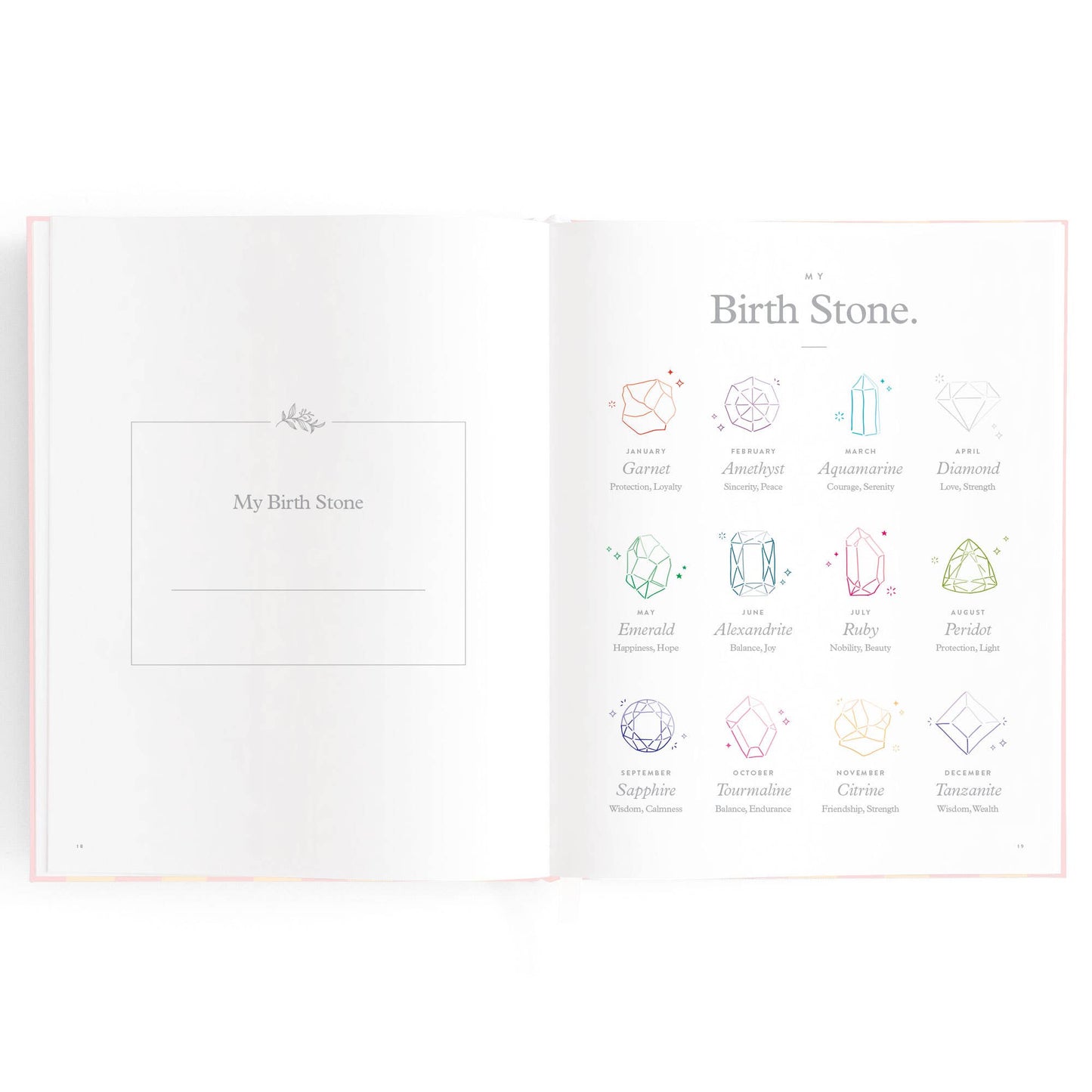 Baby Book, Petal Stripe