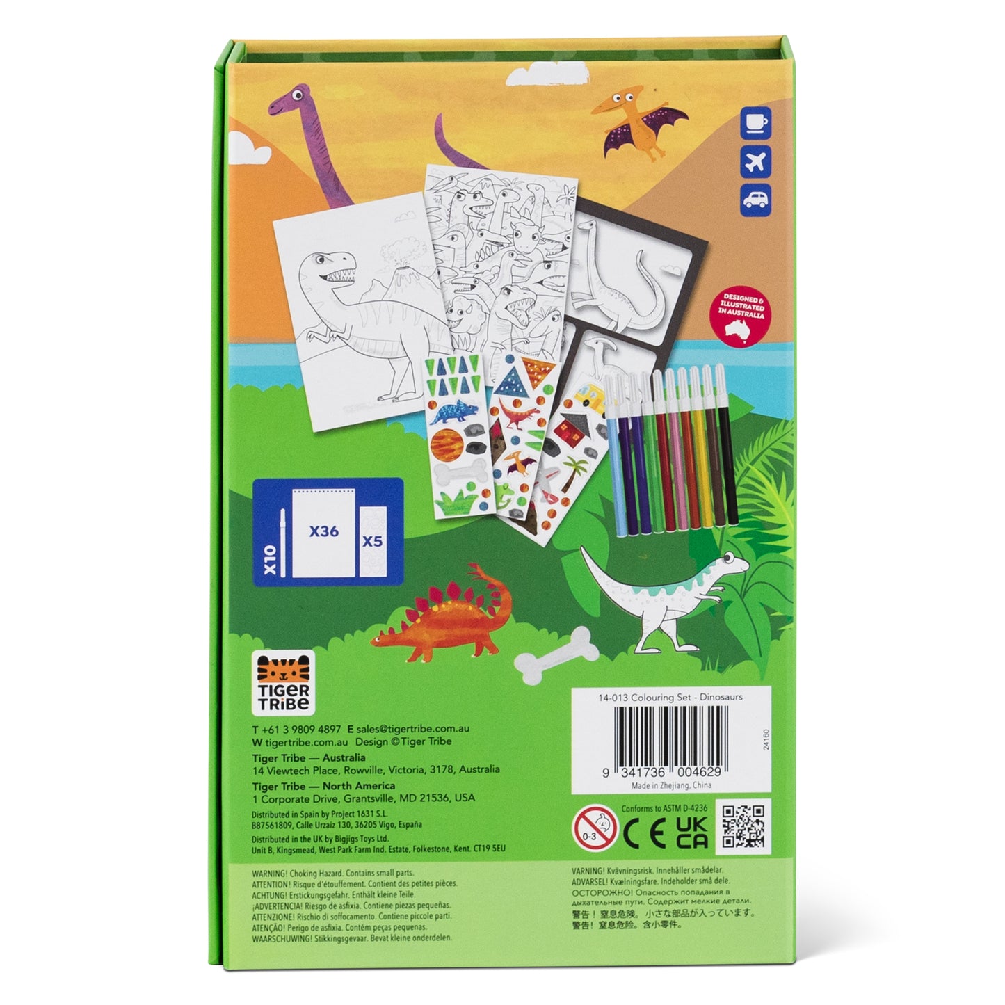 Colouring Set, Dinosaurs