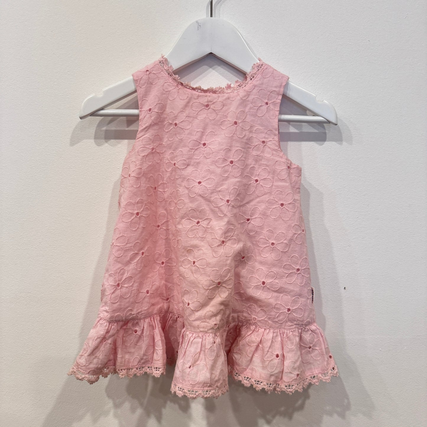 SPROUT pink top, 6-12m