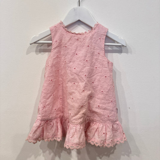 SPROUT pink top, 6-12m
