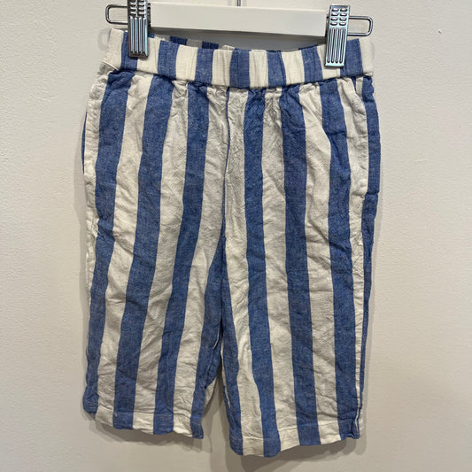 SEED Blue/White Stripe Linen Pants, size 12-18m