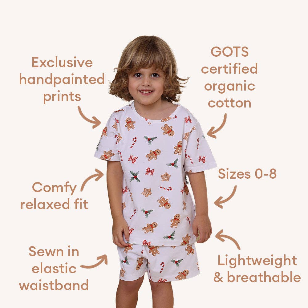 Gingerbread Organic Kids PJ Set