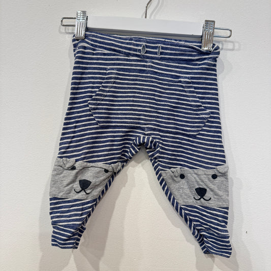 SEED Stripe Bear pants, 3-6m