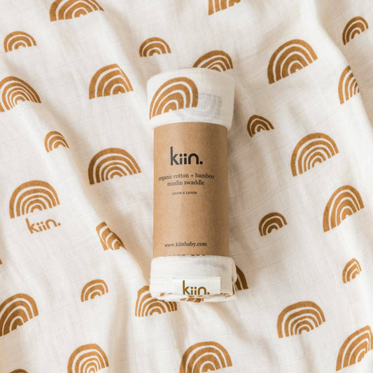 Rainbow Organic Muslin Swaddle