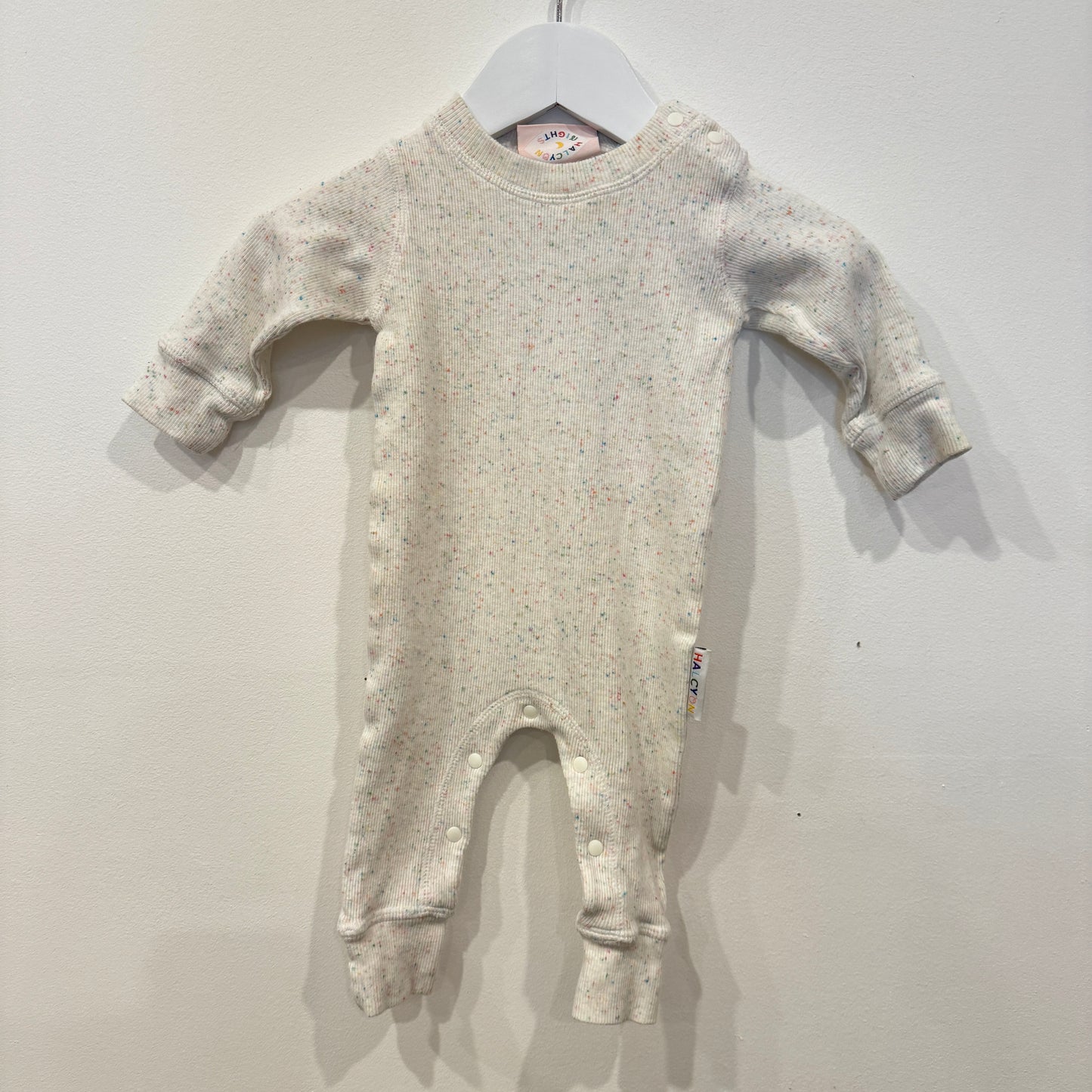HALCYON NIGHTS Speckle onesie, 0-3m