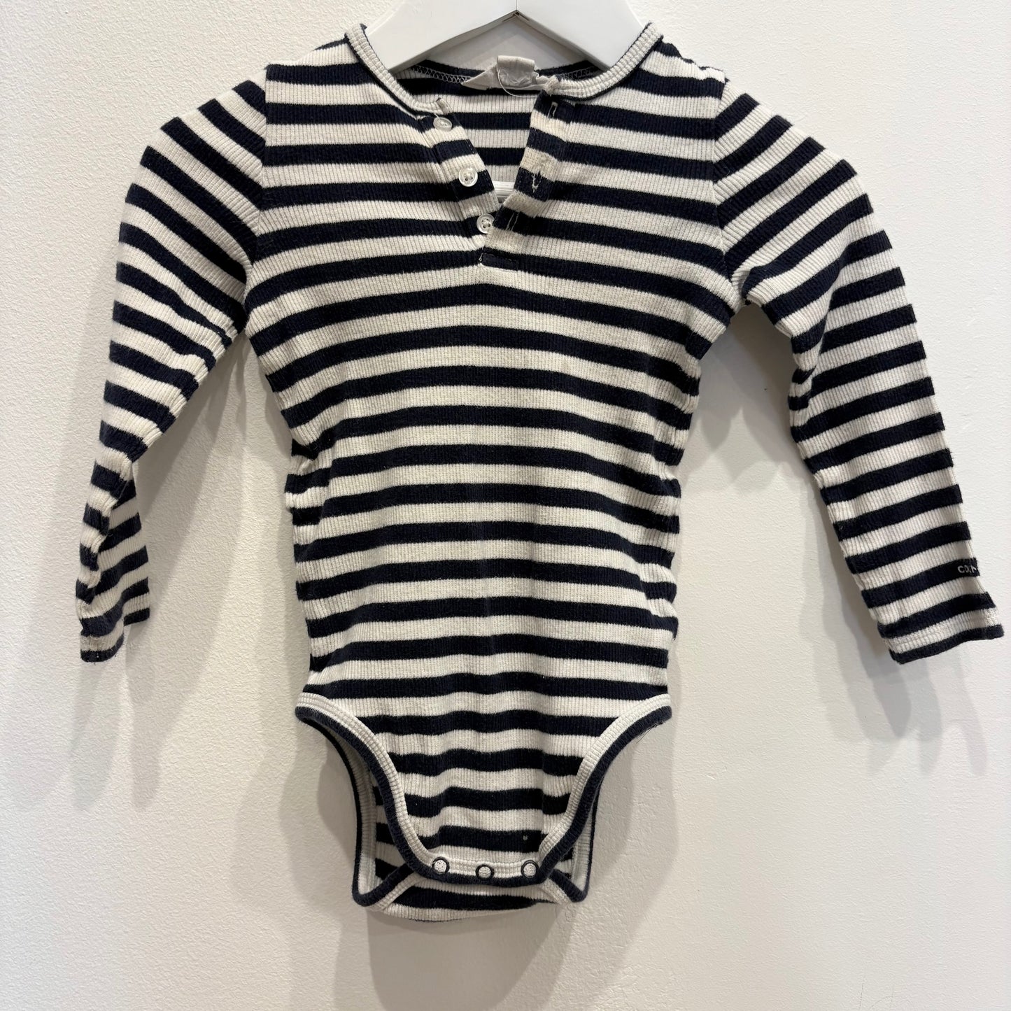 Country Road Stripe LS onesie, size 12-18m