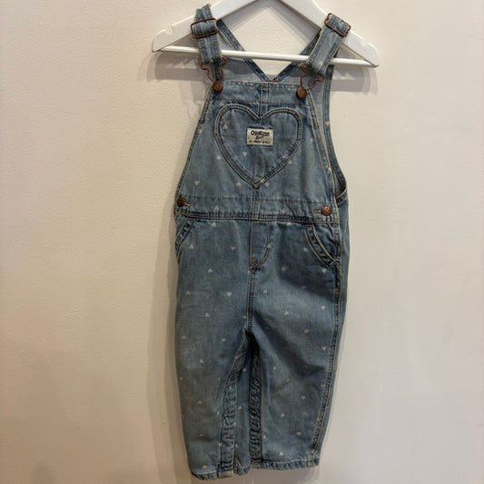 OSH KOSH denim hearts, size 2
