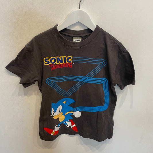 COTTON ON Sonic T-Shirt Dark Grey, size 5