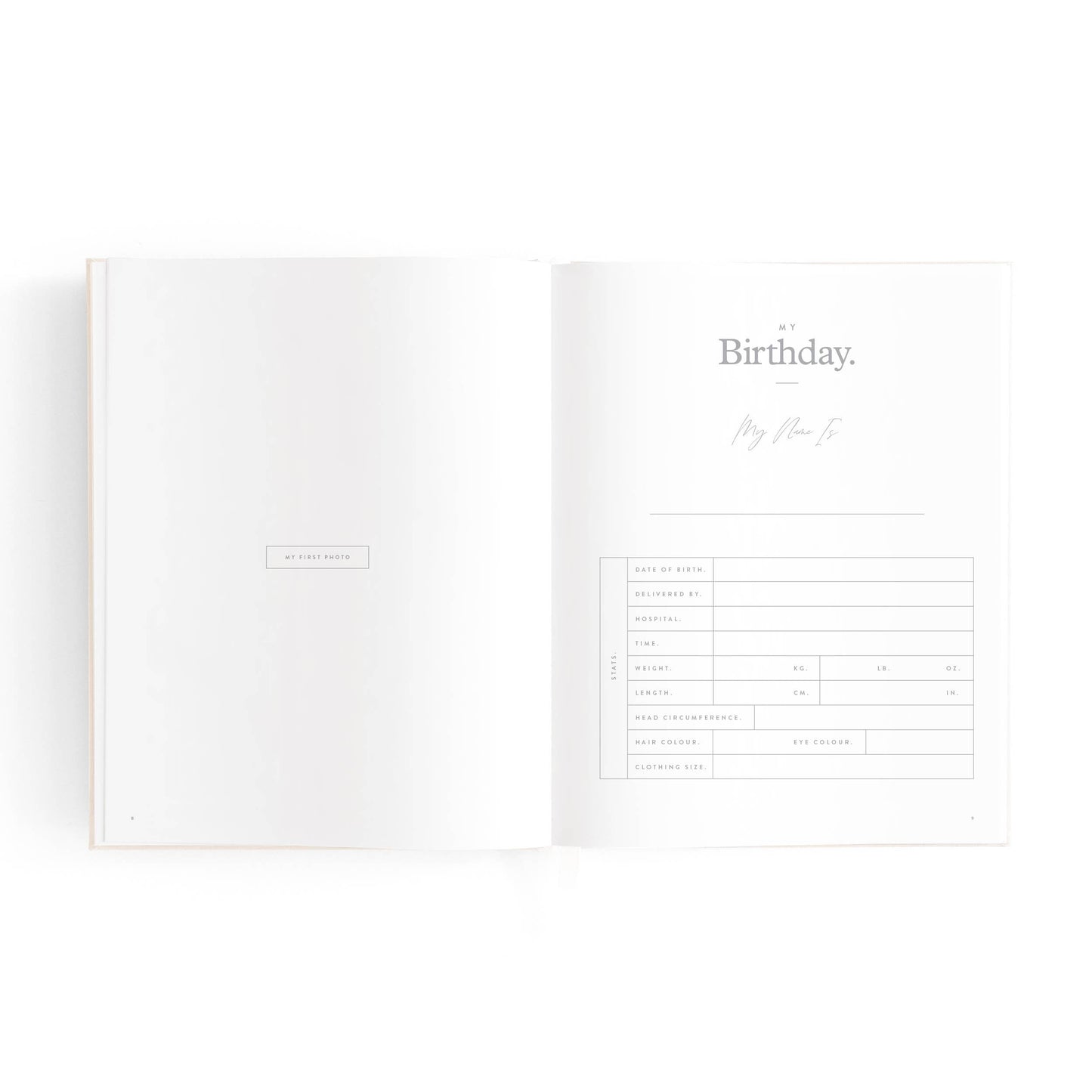Mini Baby Book, Oatmeal
