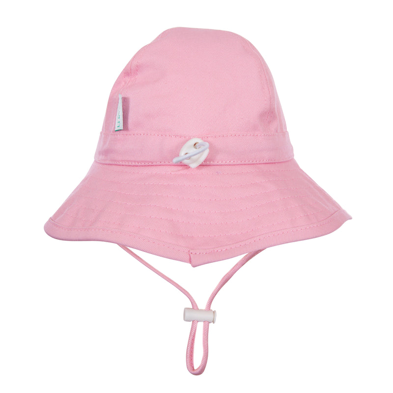 Pink Wide Brim Infant Hat