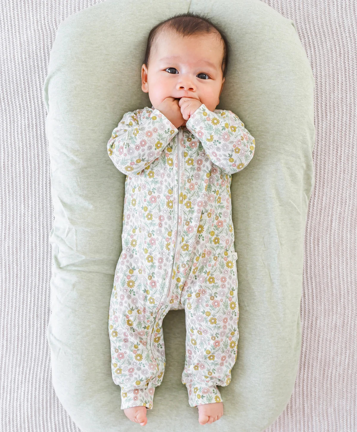 Organic Cotton Growsuit, Daisies