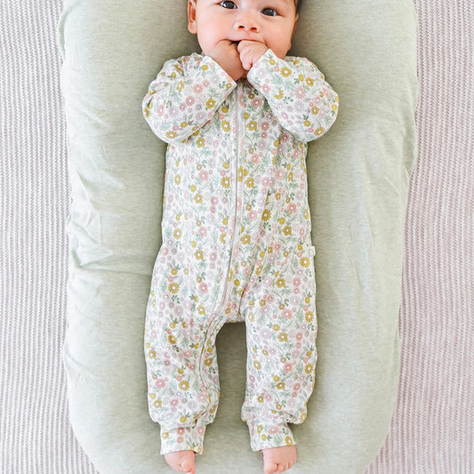Organic Cotton Growsuit, Daisies