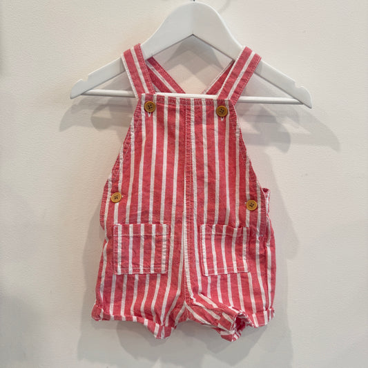TARGET Red Striped Shorteralls, 3-6m