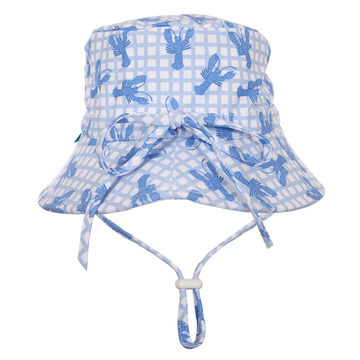 Blue Lobster Wide Brimmed Swim Hat