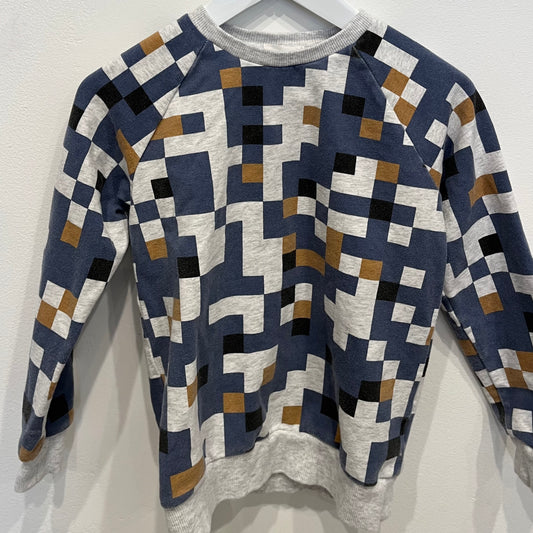 MILES THE LABEL Grid Sweater 4y