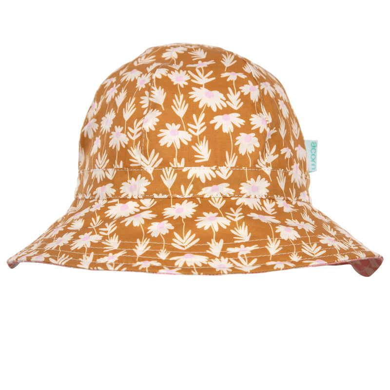 Daisy Chain Wide Brim Reversible Sunhat