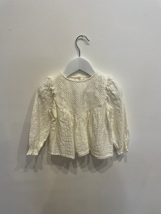 ZARA cream top, size 12-18m