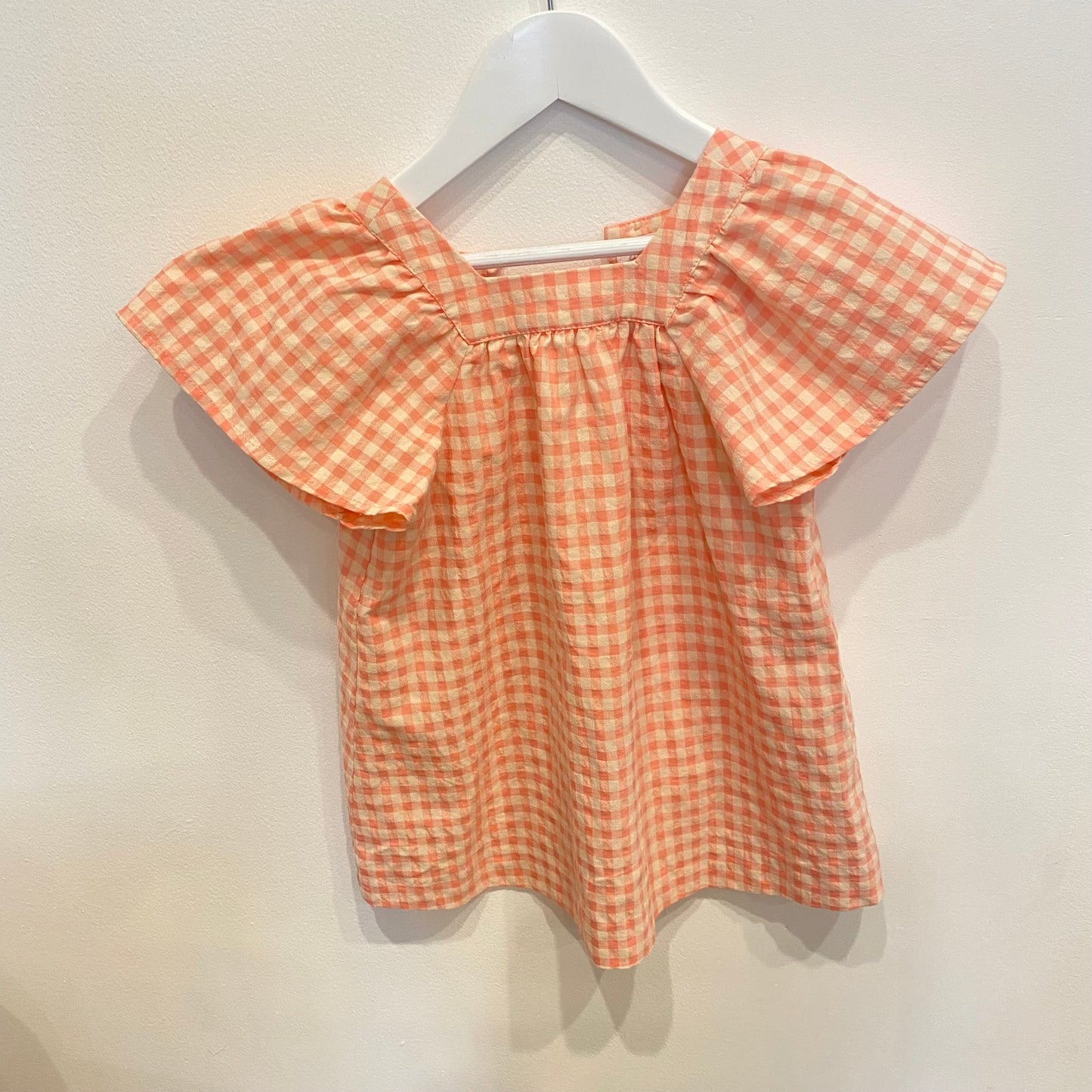 ZARA Peach Gingham Dress, size 2-3
