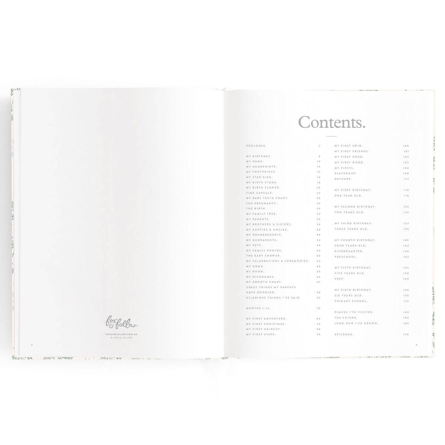 Baby Book, Cypress