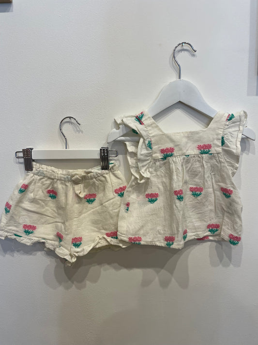 ZARA Pink flower set, size 18m