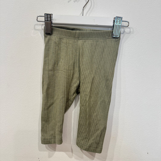 H&M Khaki ribbed tights, 2-4m