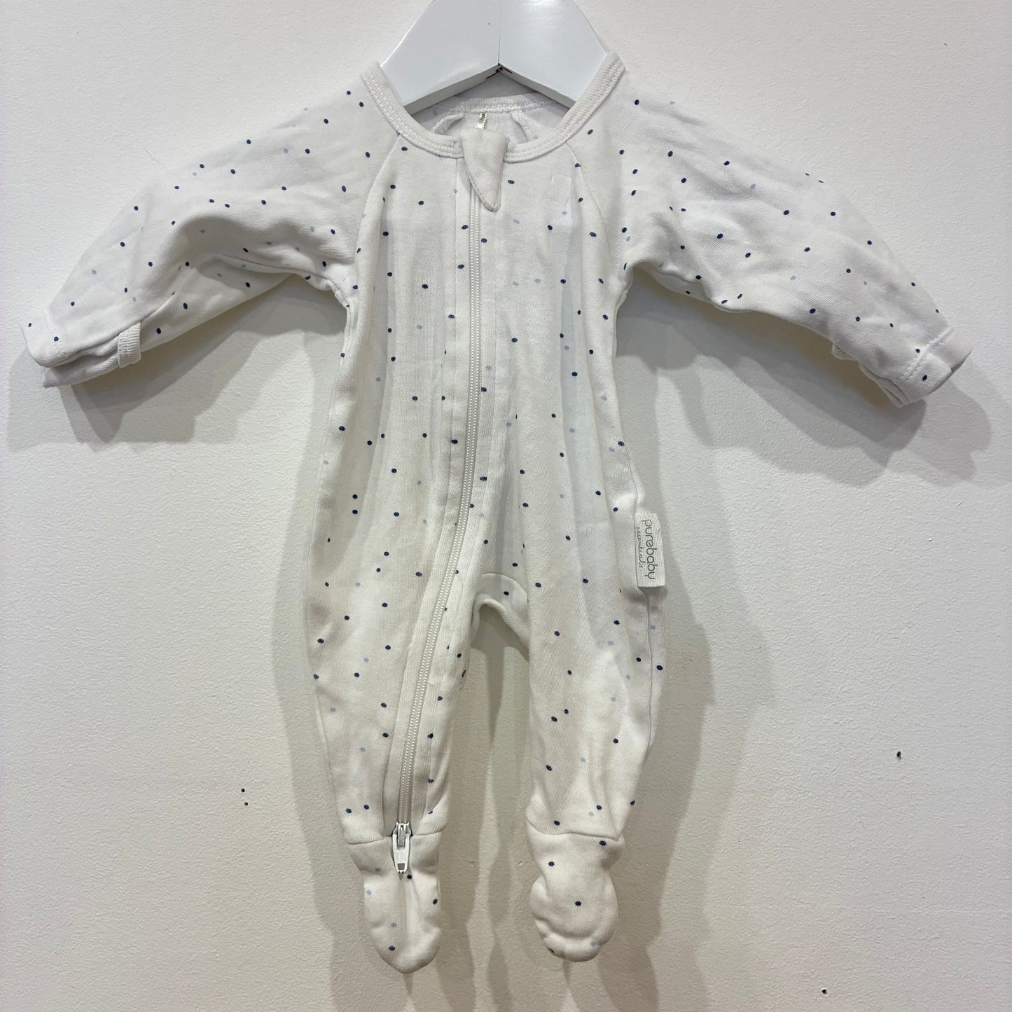 PUREBABY Blue Spot Zippy, 00000