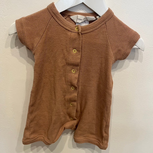 Susokoshi brown romper, size 3-6m