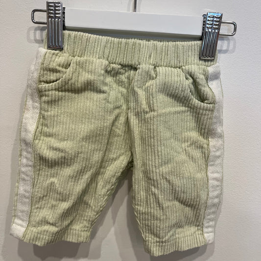 Ziggy Lou green corduroy pants, size 0-3m