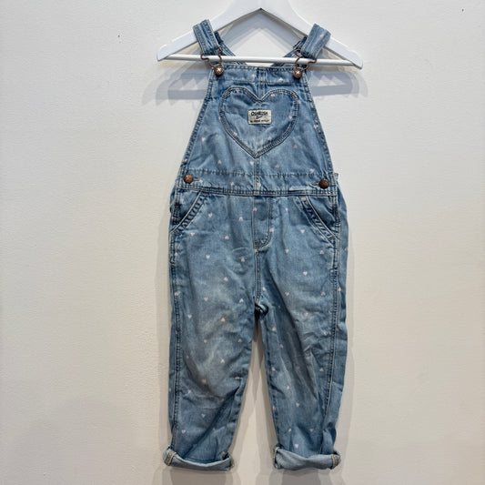 OSH KOSH Denim Heart Overall, 4