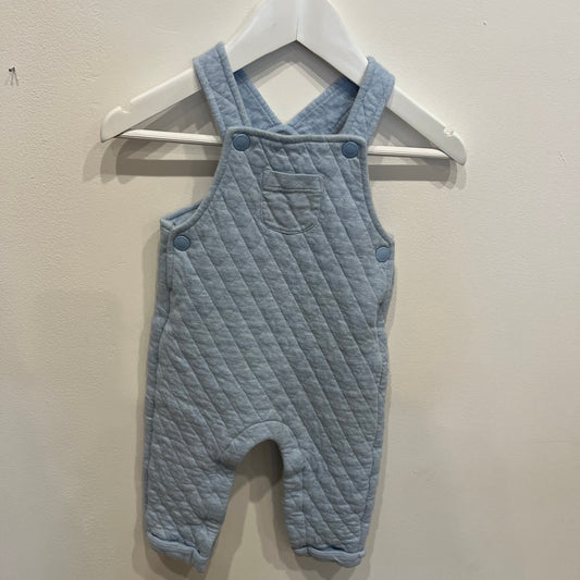 PUREBABY Quilted Overalls, size 6-12m