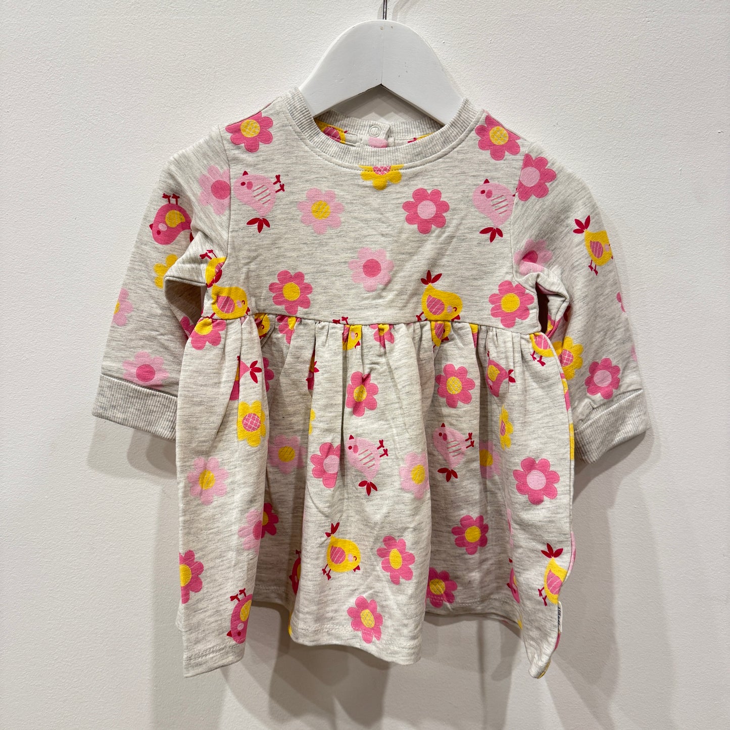 SPROUT long sleeve dress, 6-12m