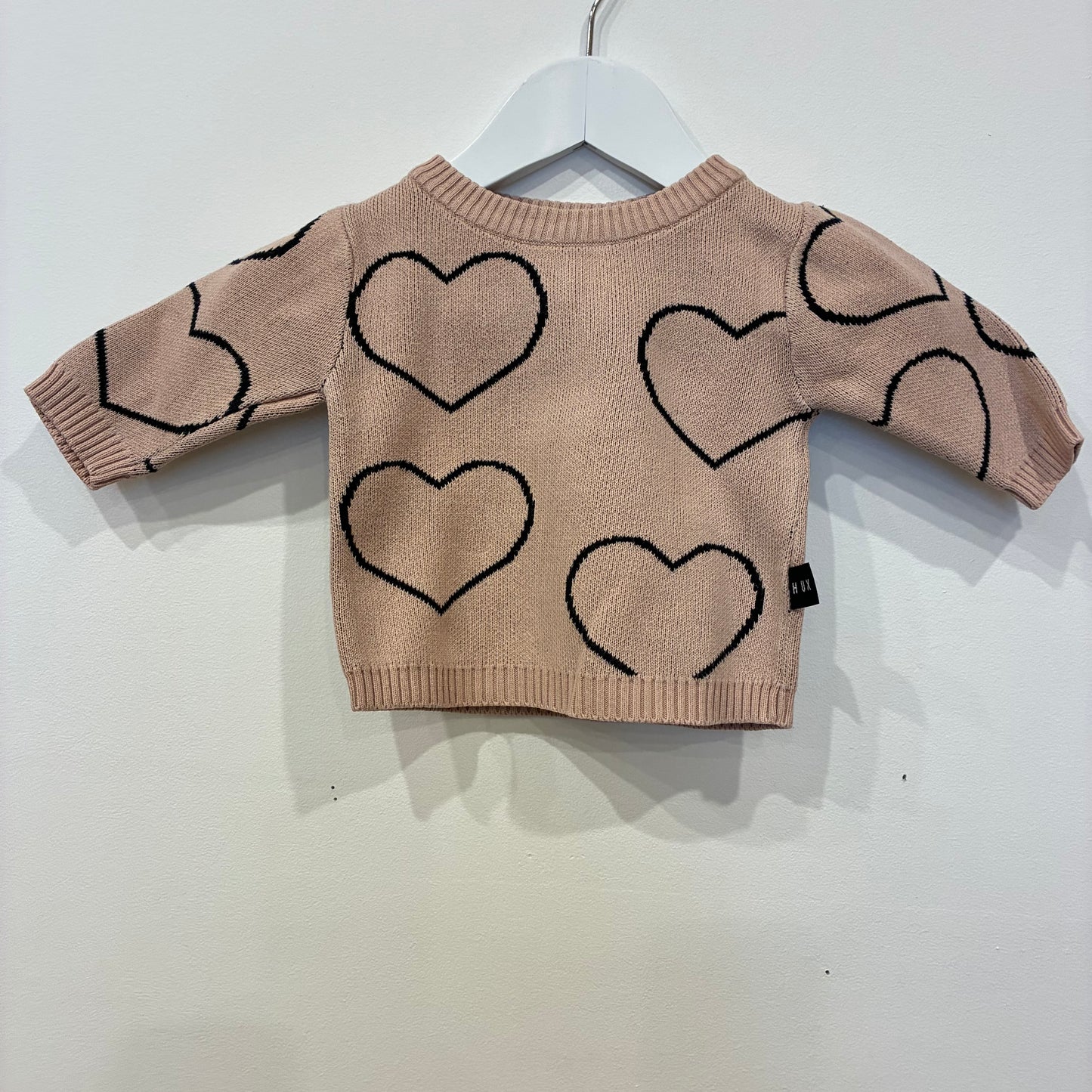 HUXBABY Heart Jumper, 3-6m