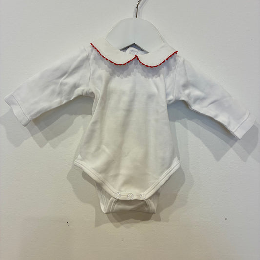 JACARDI PARIS Red Collar Bodysuit, 3m