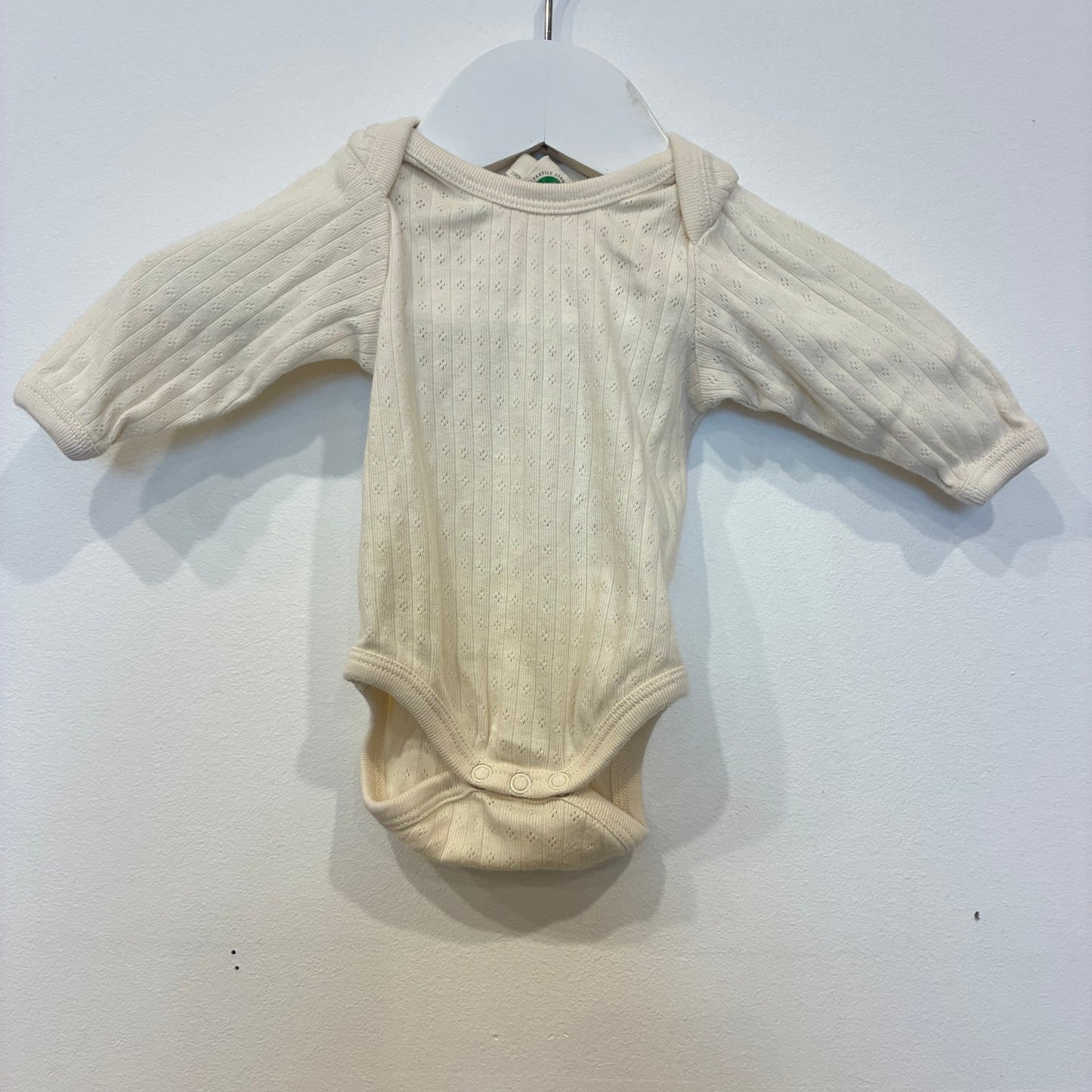 NATUREBABY Cream L/S Bodysuit, 0000