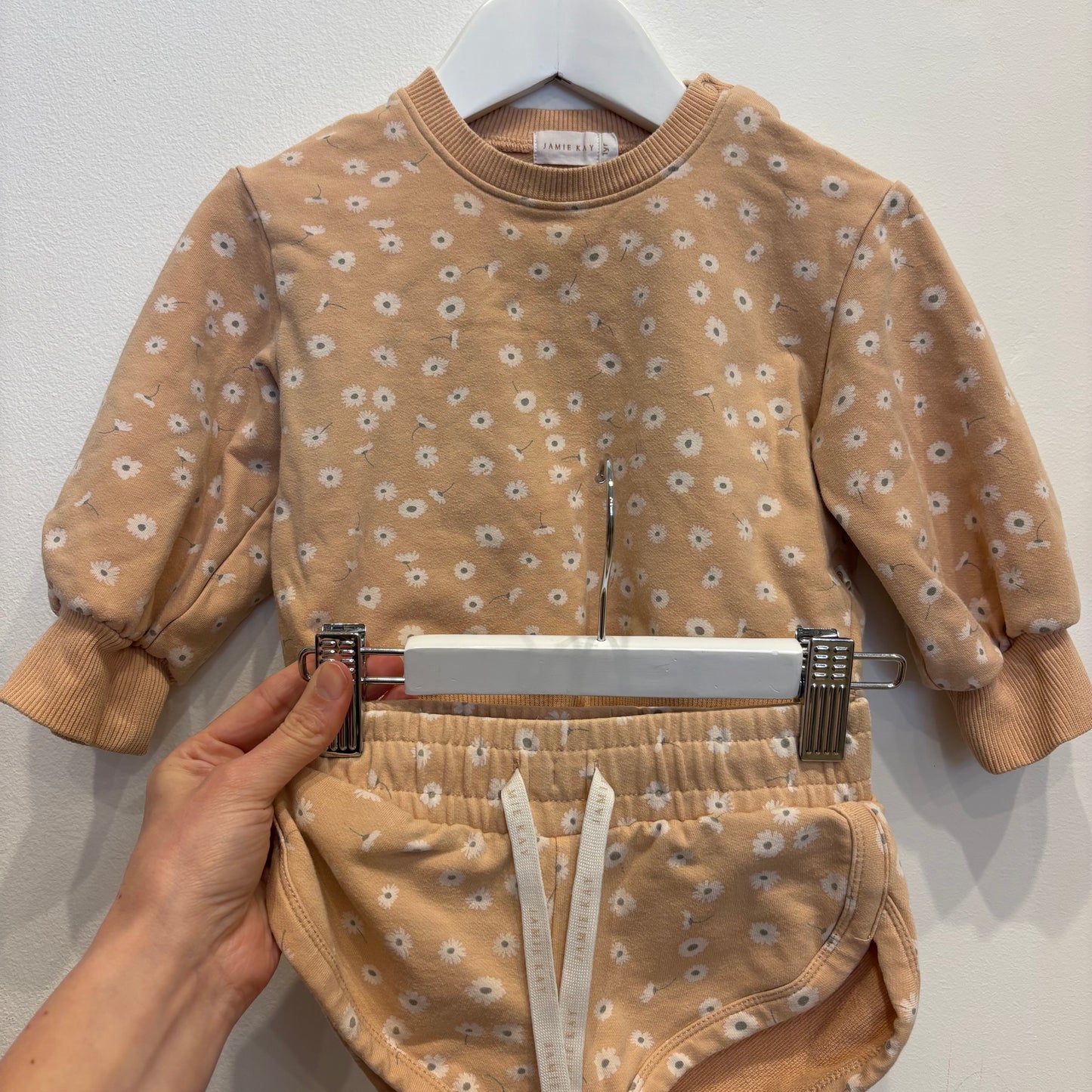 JAMIE KAY peach daisy set, size 1