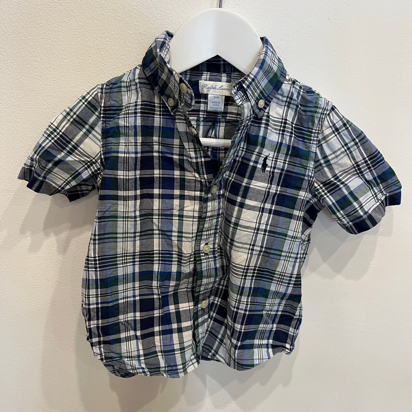 RALPH LAUREN check shirt, size 2