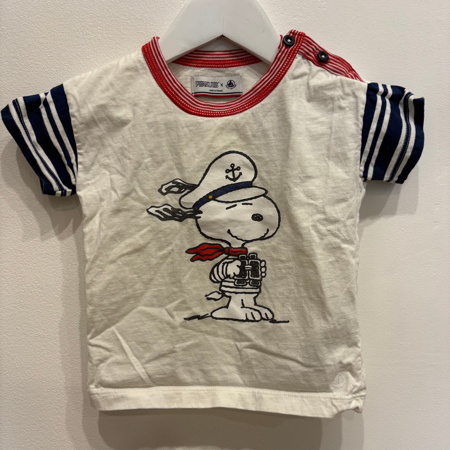 Petit Bateau x Peanuts Tee, size 3y