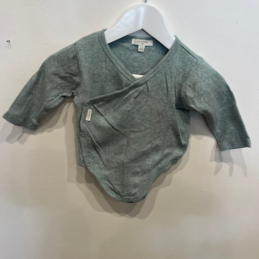 PUREBABY Seafoam bodysuit, size 00