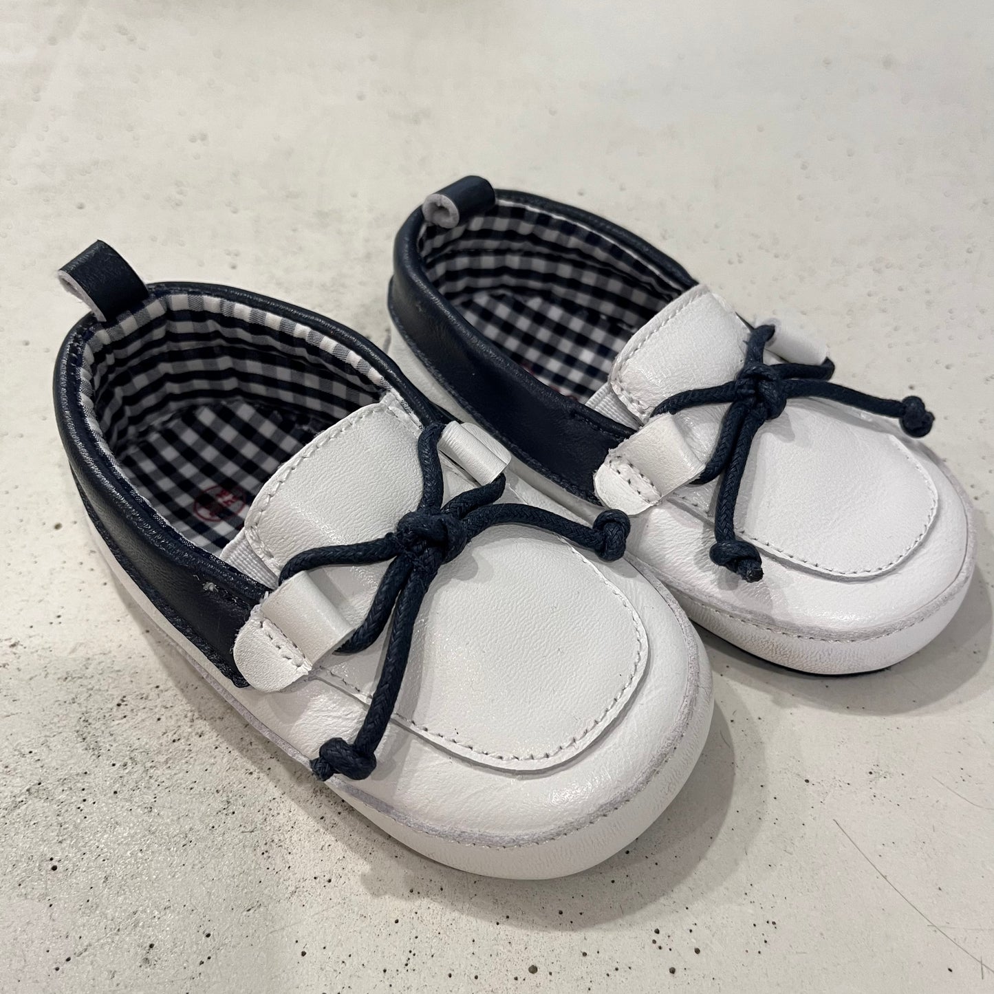 SEED Navy/White Boat Shoes, size 12-18m