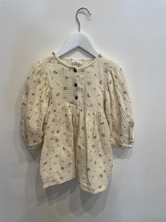 COTTON ON cream floral dress, size 3