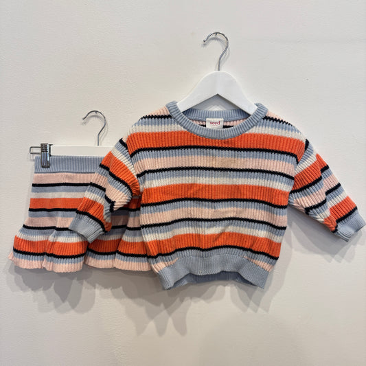 SEED Stripe Knit Set, 3