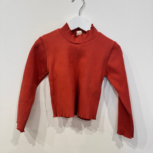 MILLK Red L/S Rib, 6y