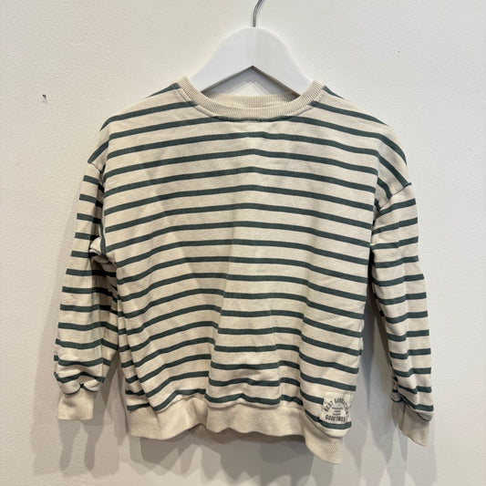 ZARA Green Stripe Sweater, 4-5