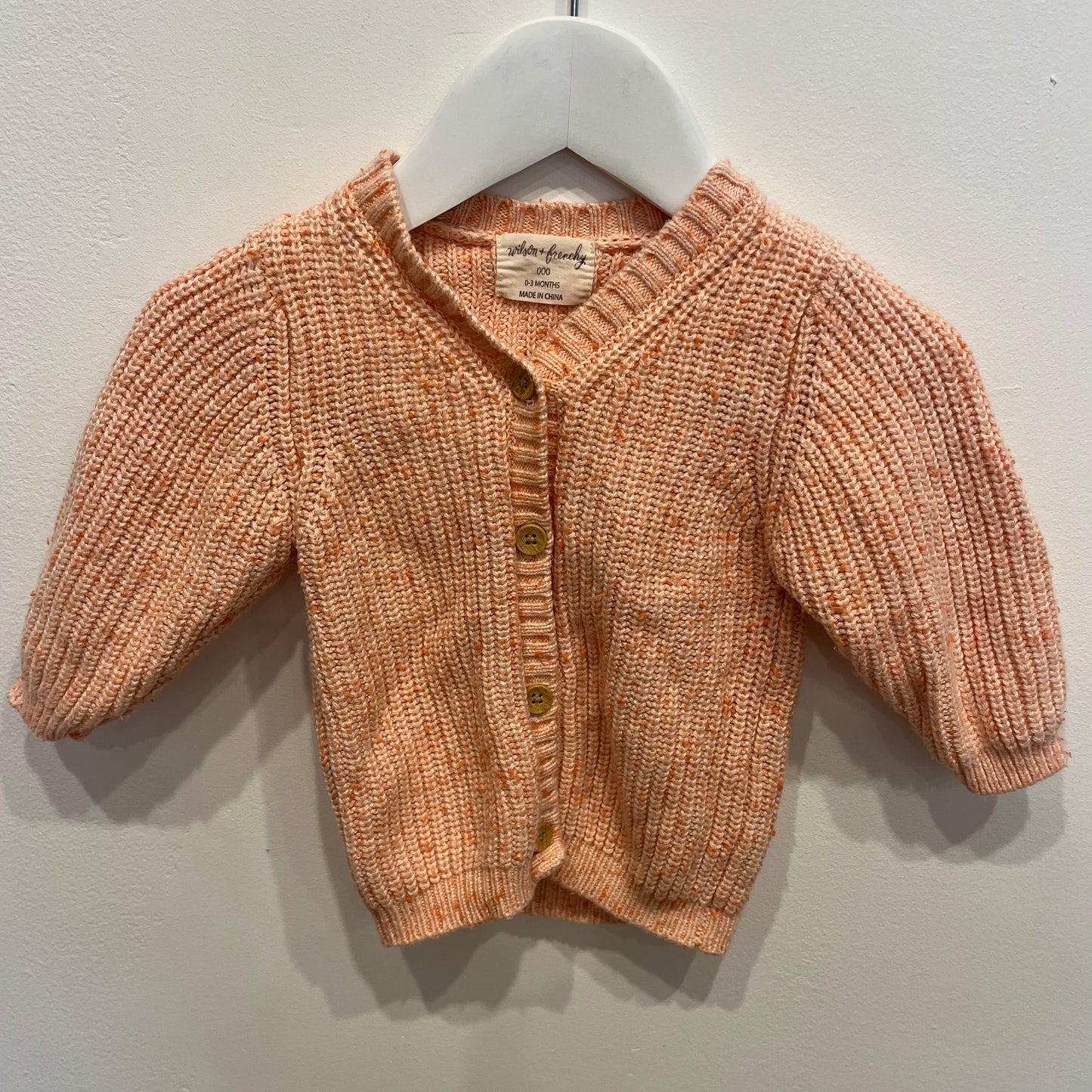 WILSON + FRENCHY Knitted Cardigan, size 0-3m
