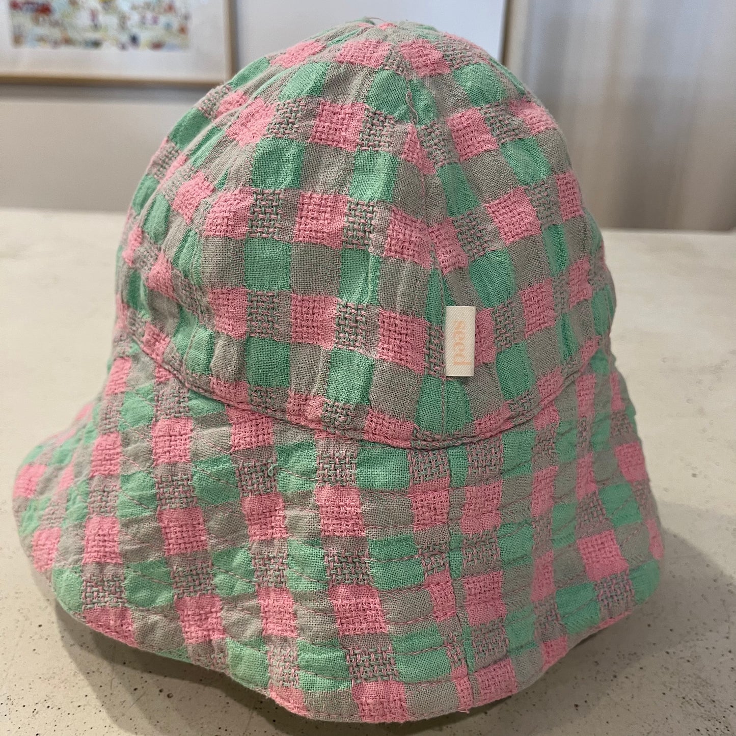 SEED Pink/Green Sunhat, size S/M