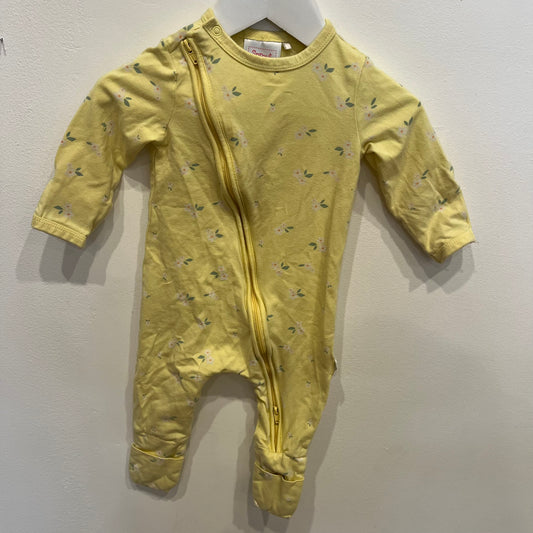 SPROUT Yellow Onesie, size 3-6m